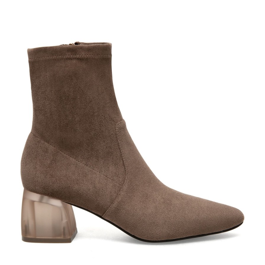 Women Silent D Ankle Boots | Maretolp Boot Taupe