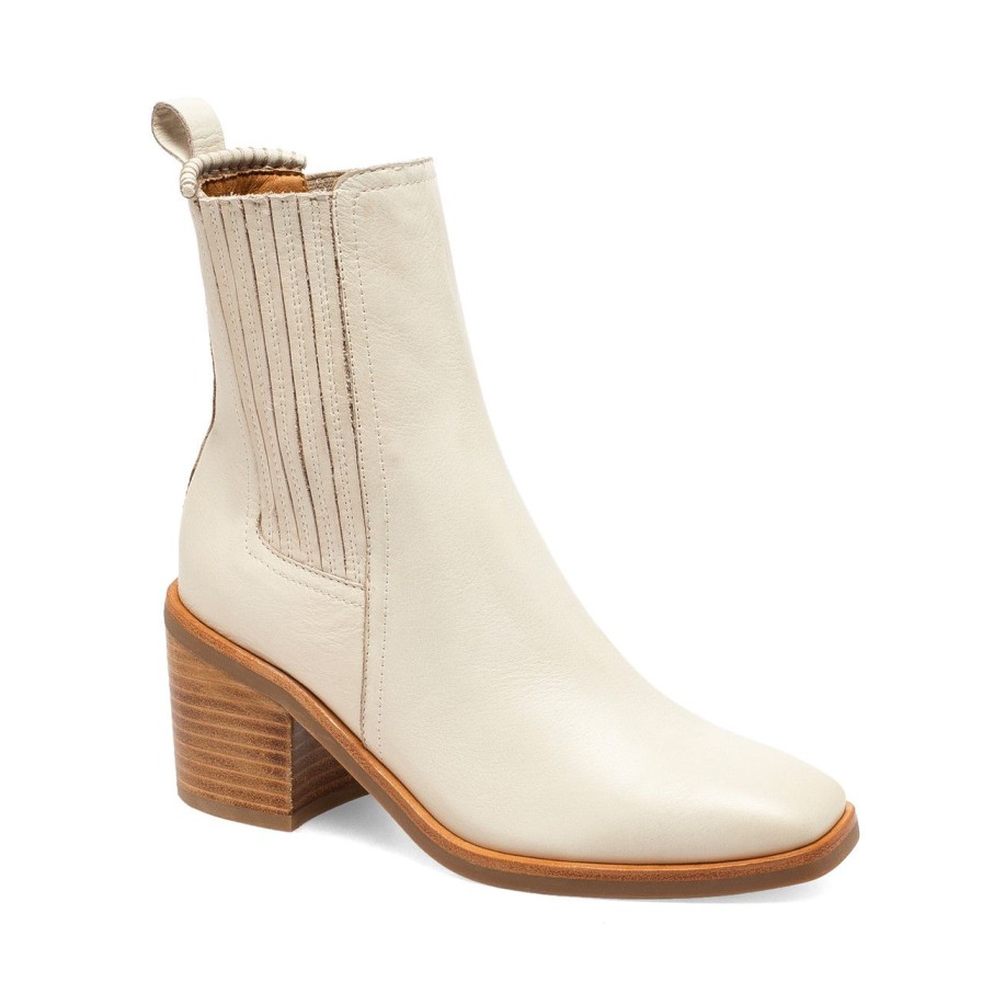 Women Silent D Ankle Boots | Naydo Boot Latte