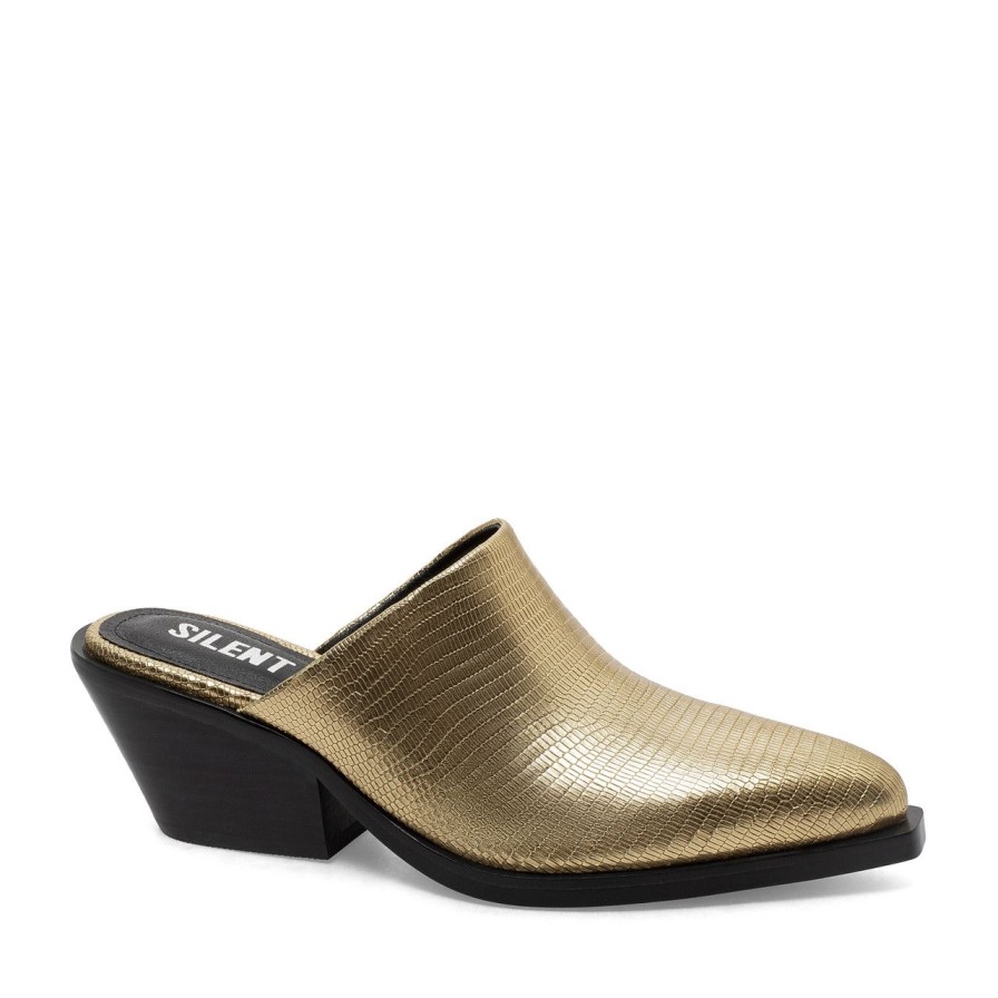 Women Silent D Mules & Clogs | Rivera Mule Gold