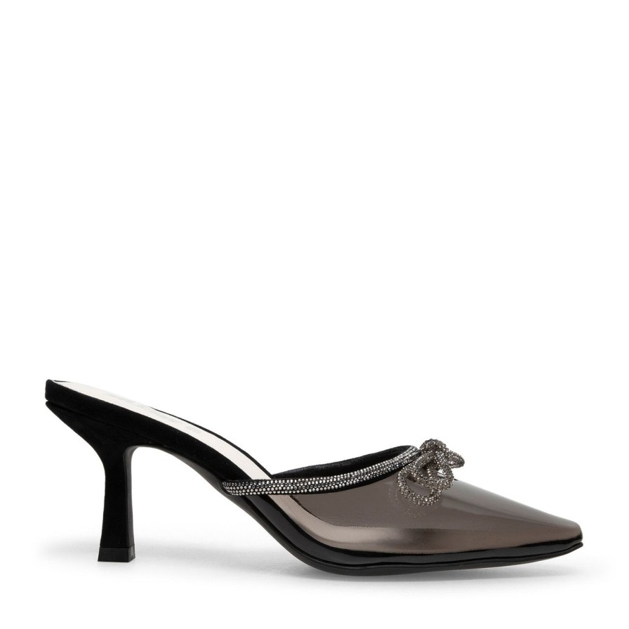 Women Silent D Heels | Aloise Mule Smoke