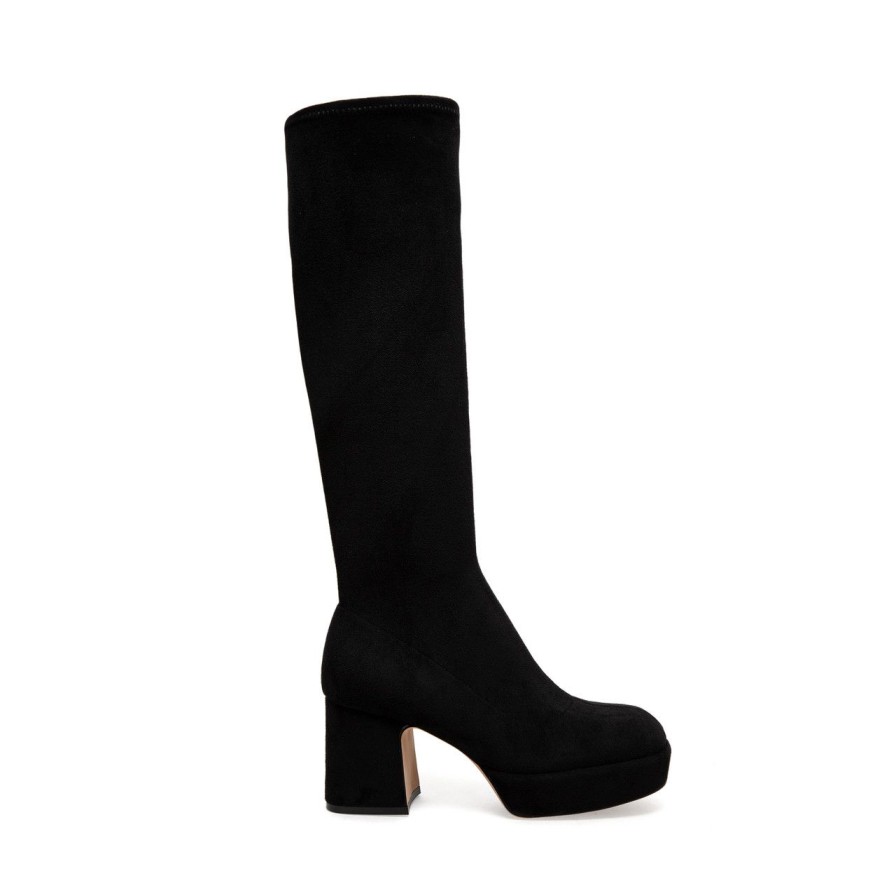 Women Silent D Tall Boots | Orza Boot Black