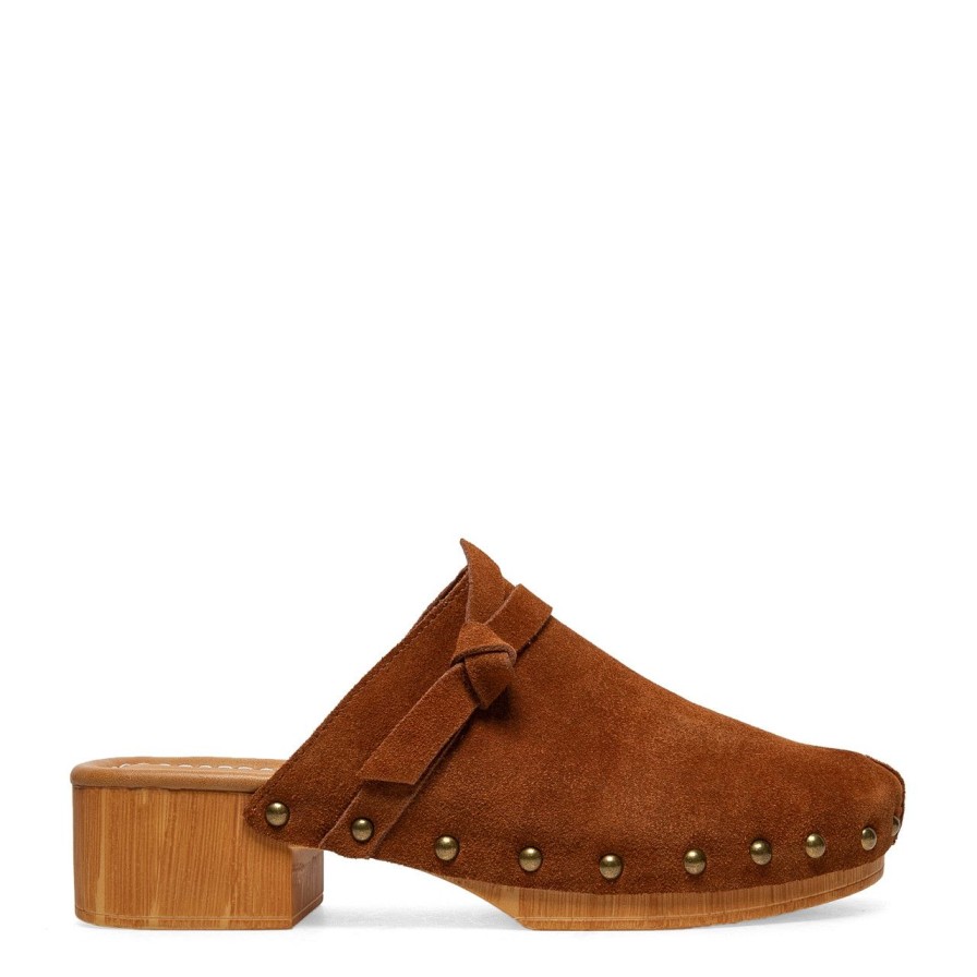 Women Silent D Mules & Clogs | Hearme Clog Tan