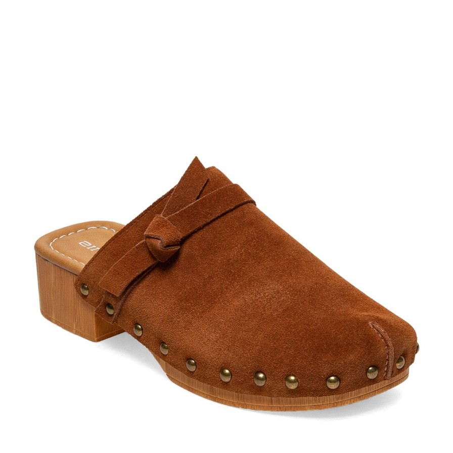 Women Silent D Mules & Clogs | Hearme Clog Tan