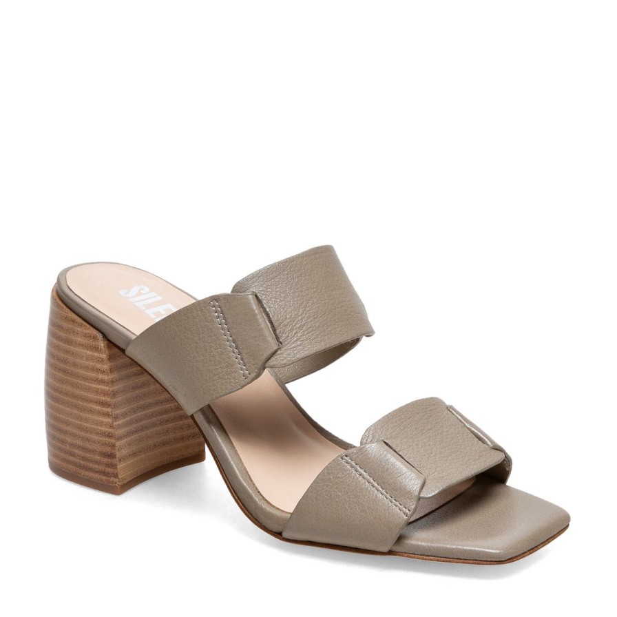 Women Silent D Heels | Tucker Sandal Khaki/Natural