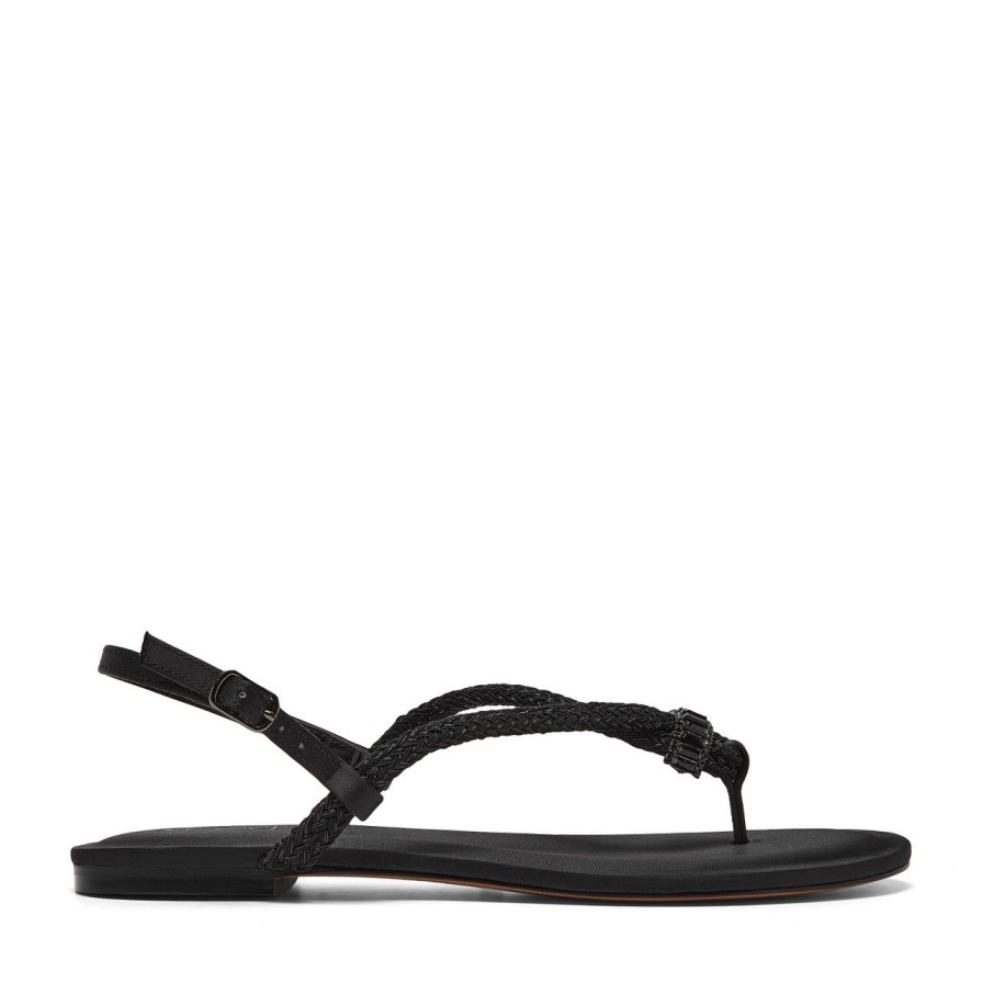 Women Silent D Flats | Alice Sandal Black