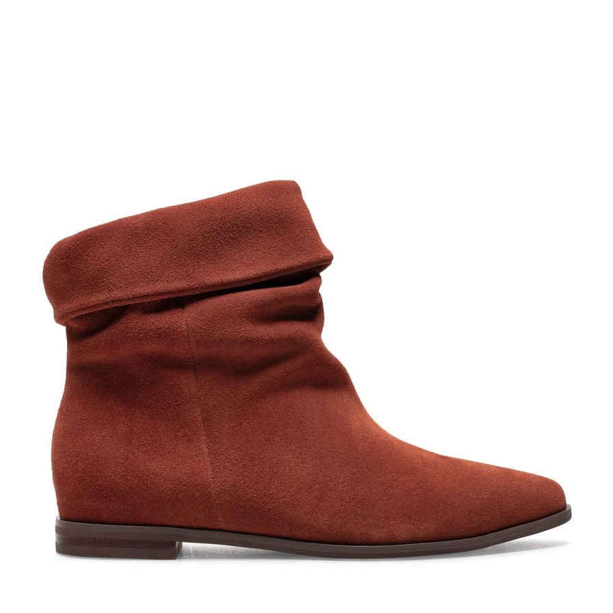 Women Silent D Ankle Boots | Winglet Boot Rust