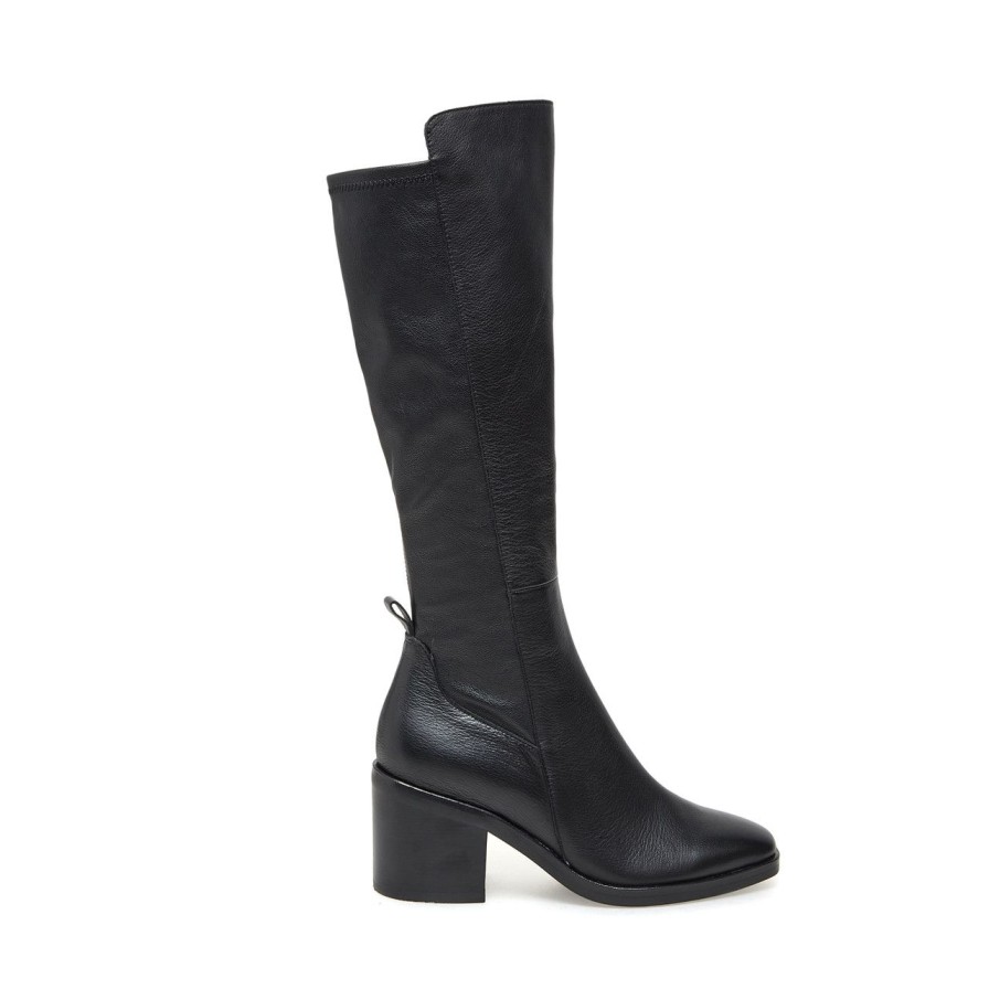 Women Silent D Tall Boots | Neem Boot Black