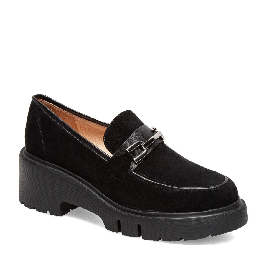 Women Silent D Flats & Loafers | Xaxi Loafer Black