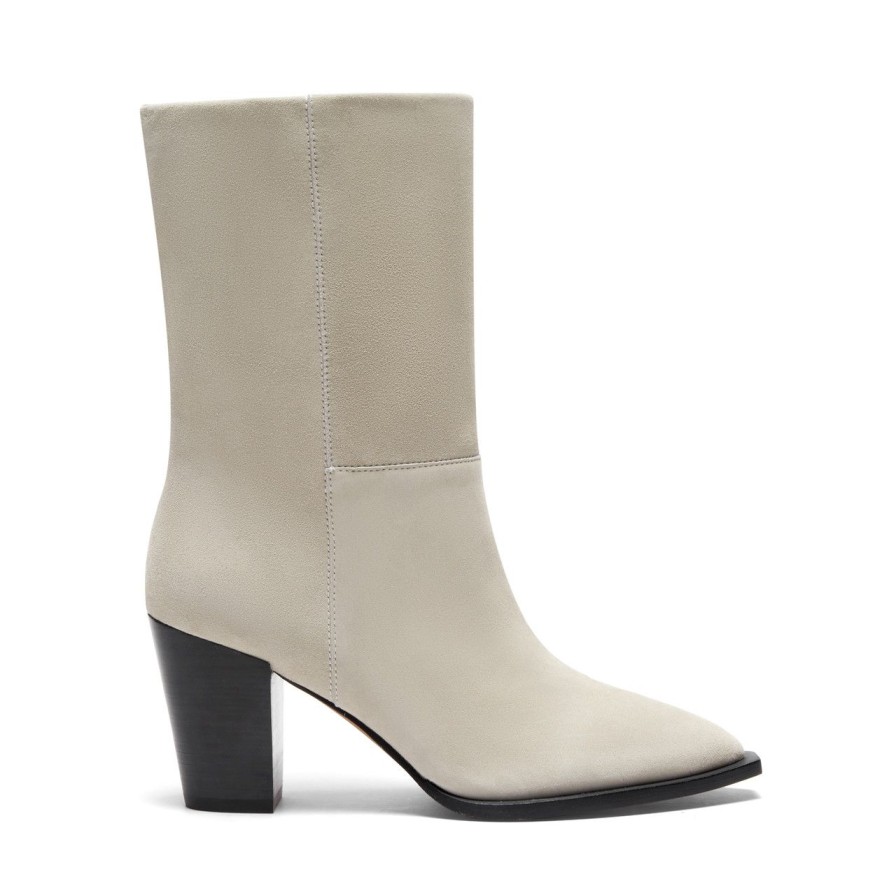 Women Silent D Tall Boots | Ivon Boot Chalk