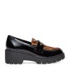 Women Silent D Flats & Loafers | Xainay Loafer Black Zebra