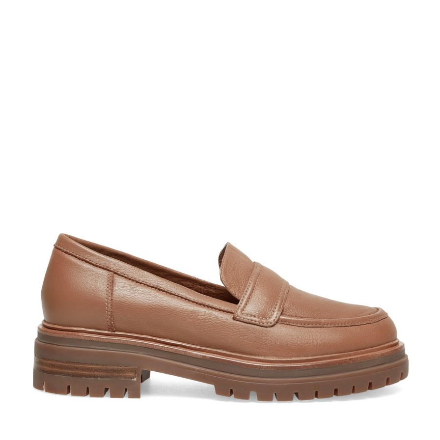 Women Silent D Flats & Loafers | Annas Loafer Tan