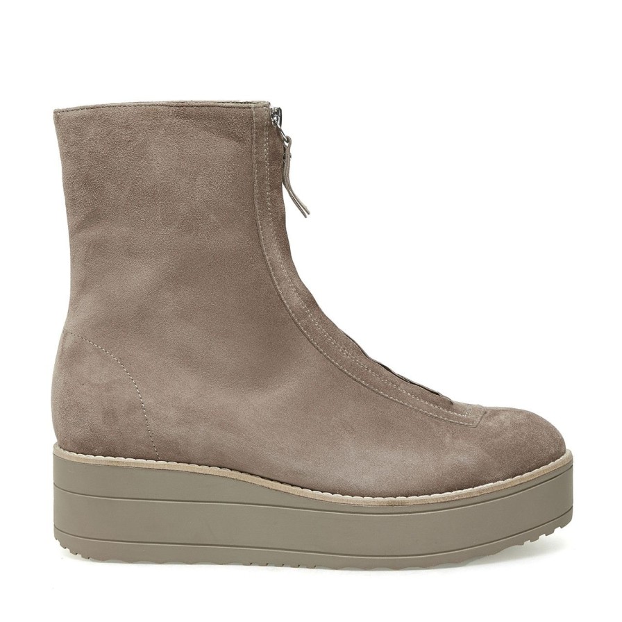 Women Silent D Ankle Boots | Nilly Boot Taupe