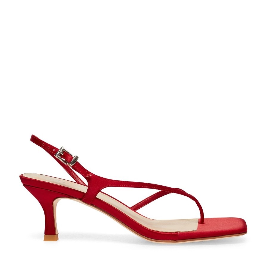 Women Silent D Heels | Dallasy Sandal Red