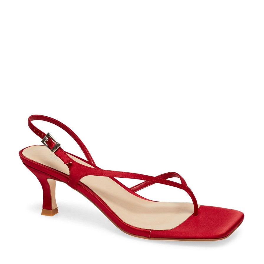 Women Silent D Heels | Dallasy Sandal Red