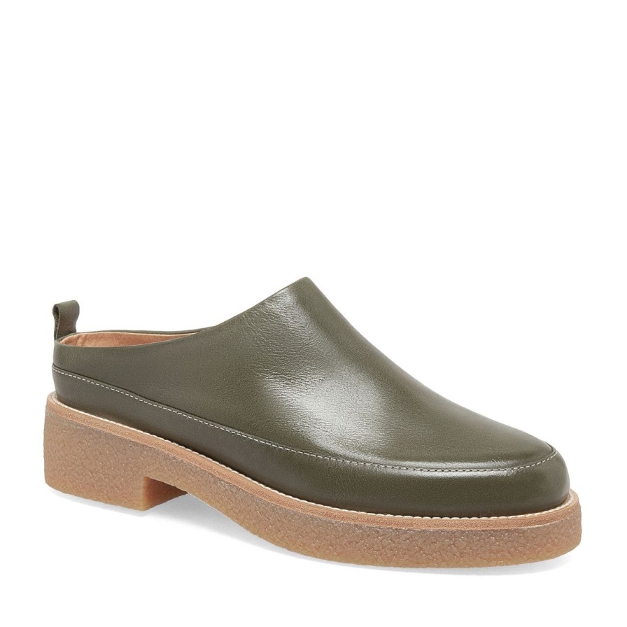 Women Silent D Mules & Clogs | Flora Clog Khaki