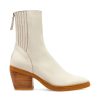 Women Silent D Ankle Boots | Teach Boot Latte