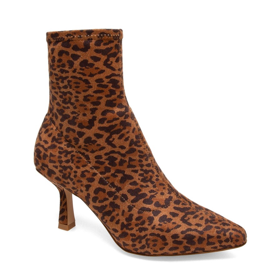 Women Silent D Ankle Boots | Audry Boot Tan Leopard