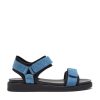 Women Silent D Flats | Rachel Sandal Blue