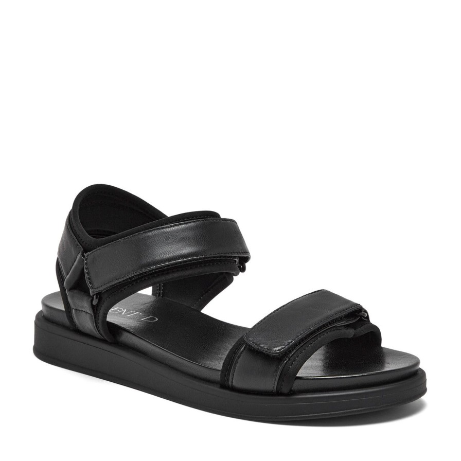 Women Silent D Flats | Rachel Sandal Black