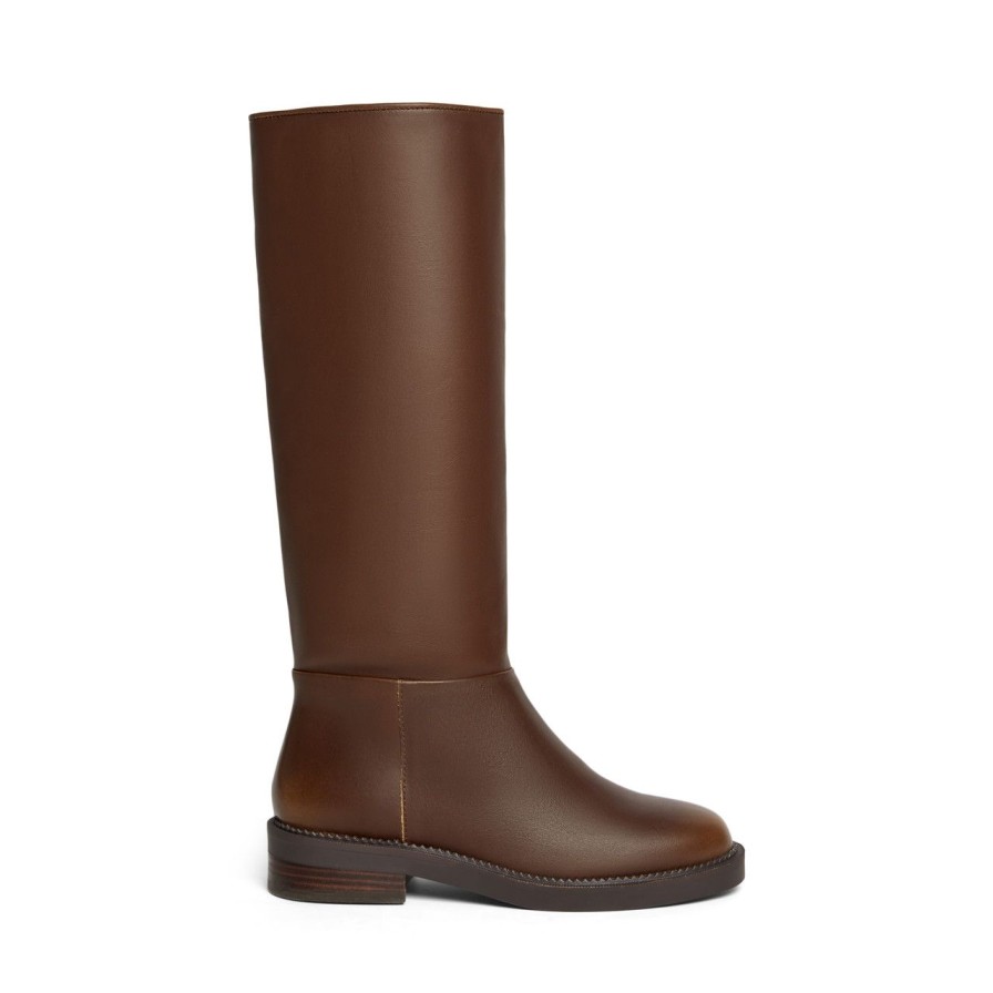 Women Silent D Tall Boots | Rider Boot Brown