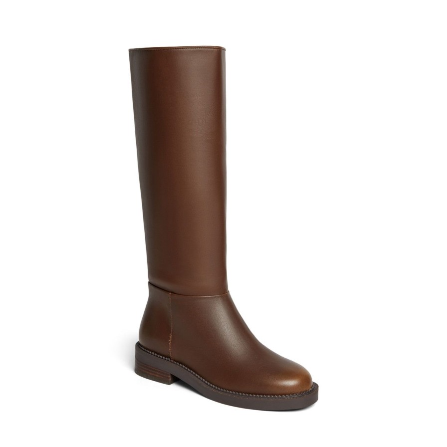 Women Silent D Tall Boots | Rider Boot Brown