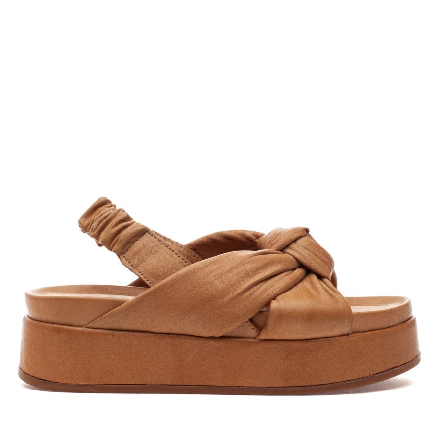 Women Silent D Flats | Pance Sandal Latte